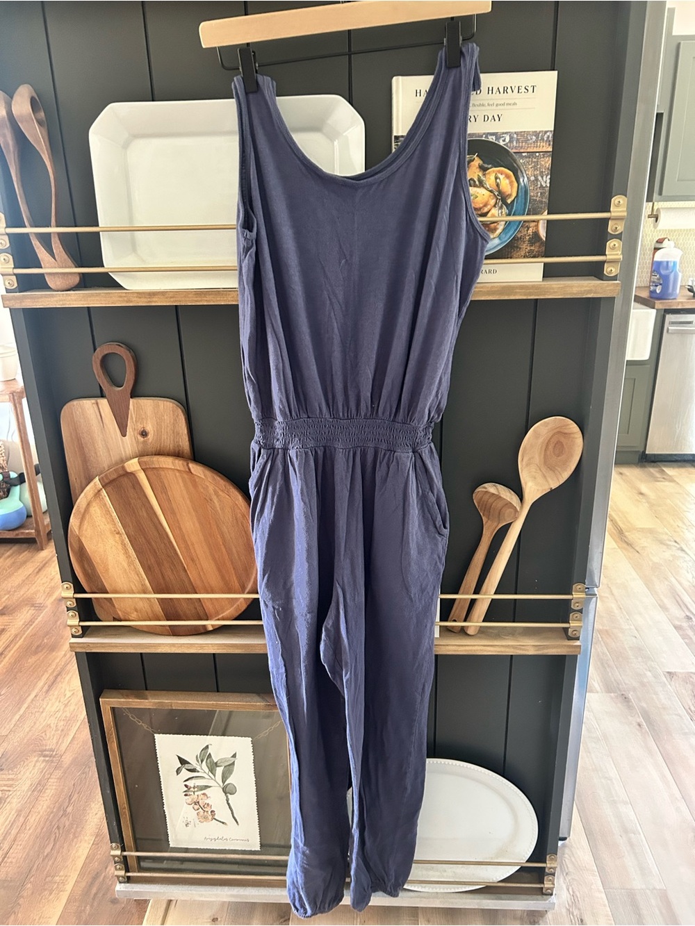aerie Dark Blue Scoop Neck Jumper